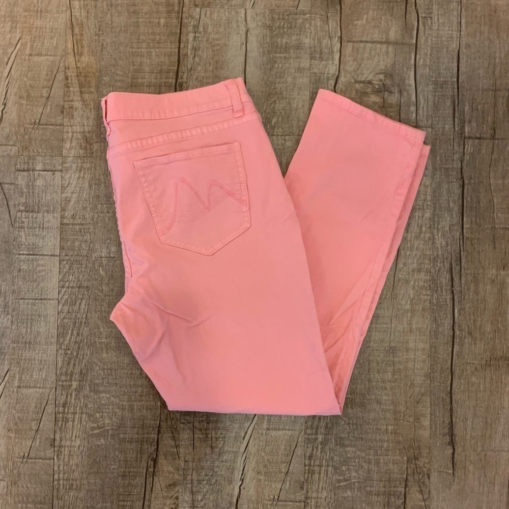 New York & Company Women’s Low Rise Skinny Ankle‎ Jeans Size 10 Peach Stretch